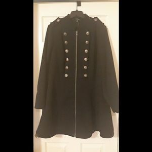 NWT Torrid Black Military Coat